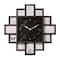 American Art Decor Picture Frame Collage Clock 12 Photo Display Slots Black, 20" x 20"